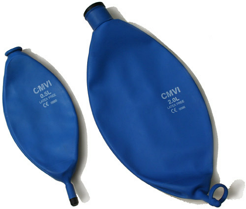 CMVI Reusable Brething Bags - blue latex free
