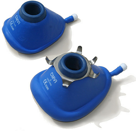 CMVI Reusable Facemasks - blue latex free